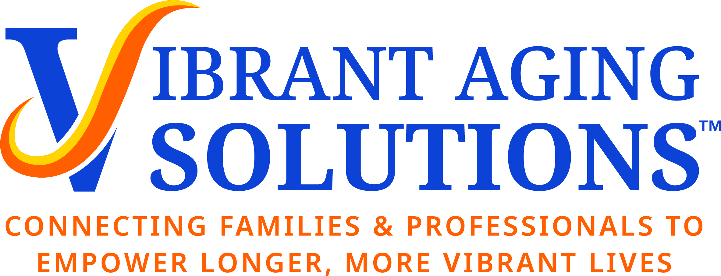 Vibrant Aging Solutions Logo with Tag TM